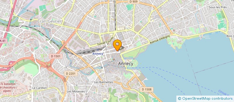 localisation de l'entreprise LES PARCELLAIRES à ANNECY
