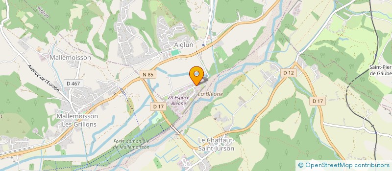 localisation de l'entreprise LES PARCELLES DE PROVENCE  AIGLUN