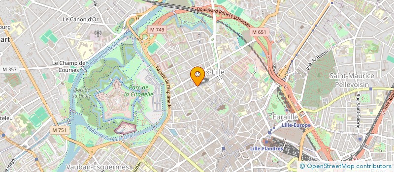 localisation de l'entreprise LES PARCOURS DE LA NOUVELLE CHANCE à LILLE