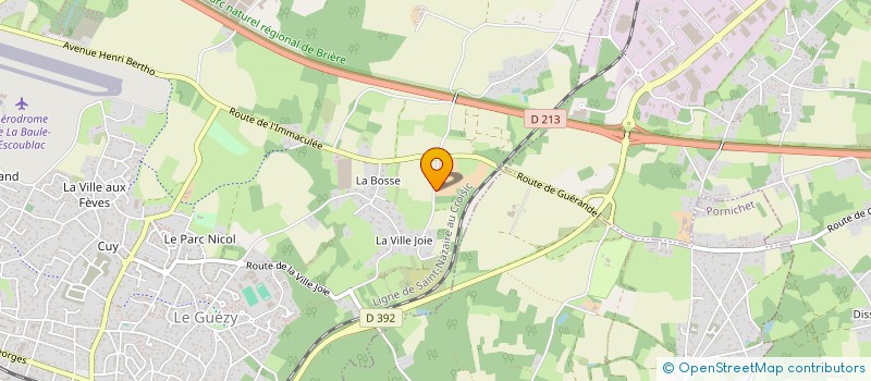 localisation de l'entreprise LES PARCS  LA BAULE-ESCOUBLAC