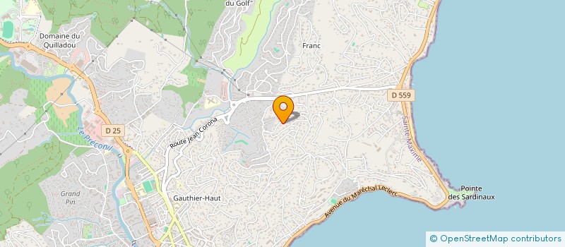 localisation de l'entreprise LES PARCS DE BEAUVALLON à SAINTE-MAXIME