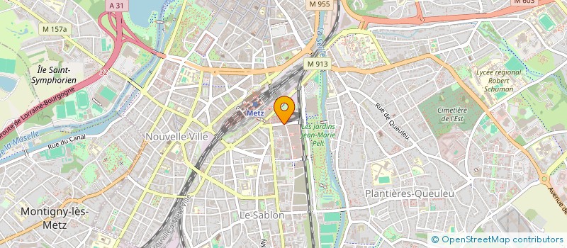 localisation de l'entreprise LES PARCS DE GRIGY  METZ