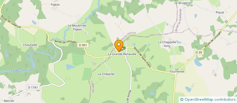 localisation de l'entreprise LES PARDUSIENS EN FETE  SAINT-PARDOUX-CORBIER