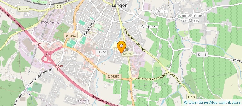 localisation de l'entreprise LES PARE BRISES DU SUD GIRONDE  LANGON