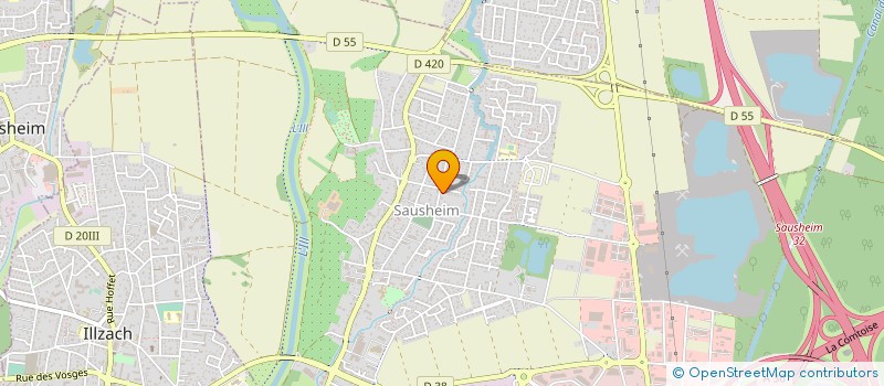 localisation de l'entreprise LES PARENSTATICS  SAUSHEIM