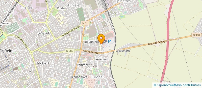 localisation de l'entreprise LES PARENTELES DE REIMS  REIMS