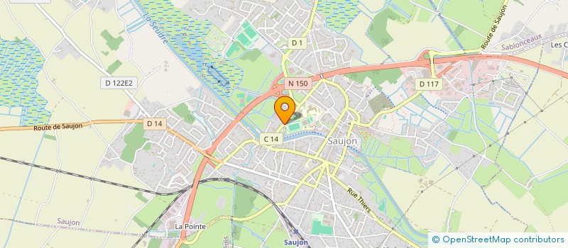 localisation de l'entreprise LES PARENTHESES ENCHANTEES  SAUJON