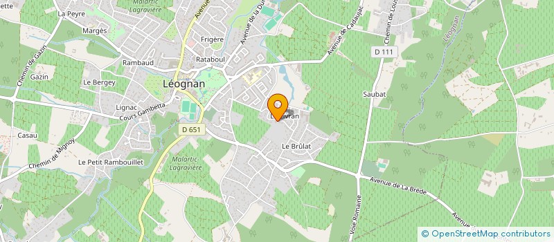 localisation de l'entreprise LES PARENTS BENEVOLES GROUPE JEAN JAURES LEOGNAN à LEOGNAN