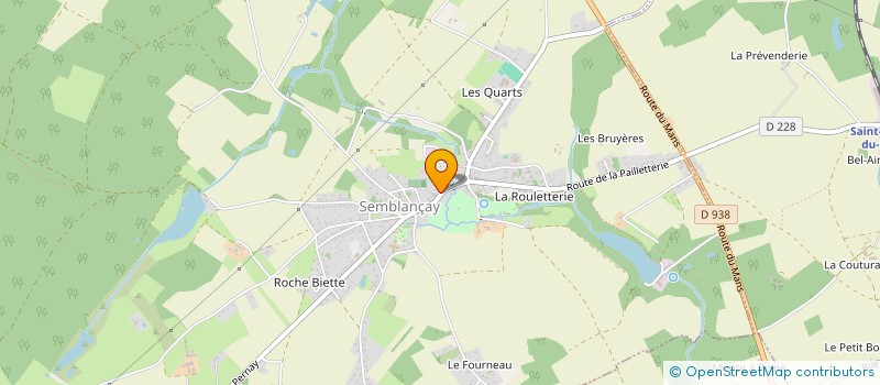 localisation de l'entreprise LES PARENTS D'ALFRED - ASSOCIATION DES PARENTS D'ELEVES DE L'ECOLE MATERNELLE ET PRIMAIRE ALFRED DE VIGNY DE SEMBLANCAY à SEMBLANCAY