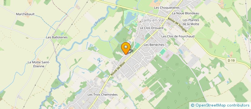 localisation de l'entreprise LES PARENTS D' ELEVES AUTONOMES DE LAILLY EN VAL  LAILLY-EN-VAL