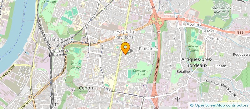 localisation de l'entreprise LES PARENTS DE CAMILLE MAUMEY à CENON