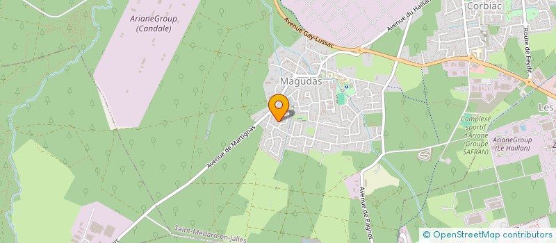 localisation de l'entreprise LES PARENTS DE MAGUDAS à SAINT-MEDARD-EN-JALLES