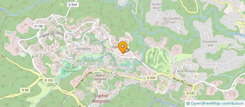 localisation de l'entreprise LES PARENTS DES COLIBRIS  BIOT