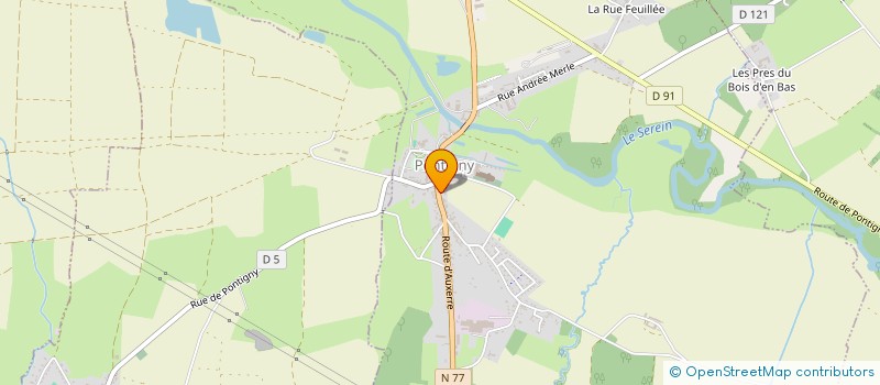 localisation de l'entreprise LES PARENTS DES ECOLES DE PONTIGNY ROUVRAY VENOUSE  PONTIGNY