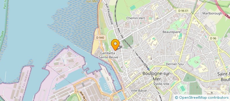 localisation de l'entreprise LES PARENTS DES MARGATS DU CHEMIN VERT à BOULOGNE-SUR-MER