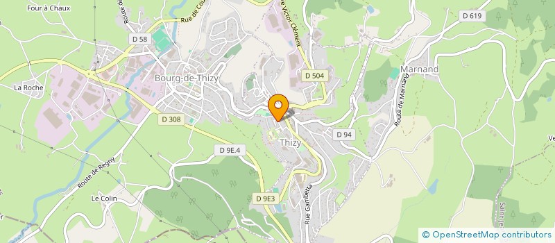 localisation de l'entreprise LES PARENTS DU COLLEGE à THIZY-LES-BOURGS