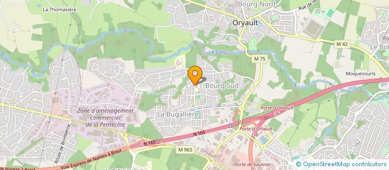 localisation de l'entreprise LES PARENTS DU PONT-MARCHAND à ORVAULT