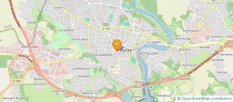 localisation de l'entreprise LES PARENTS DU VERGER à AURAY
