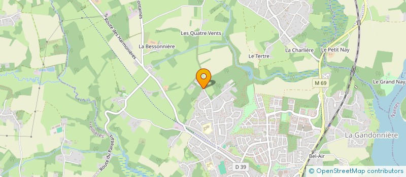 localisation de l'entreprise LES PARENTS ET AMIS DU CHARDON BLEU  LA CHAPELLE-SUR-ERDRE