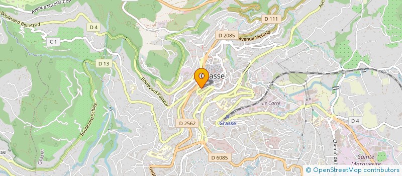 localisation de l'entreprise LES PARFUMERIES FRAGONARD à GRASSE