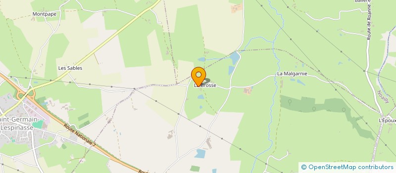 localisation de l'entreprise LES PARKI'POTES DE LA MOTTE  SAINT-ROMAIN-LA-MOTTE