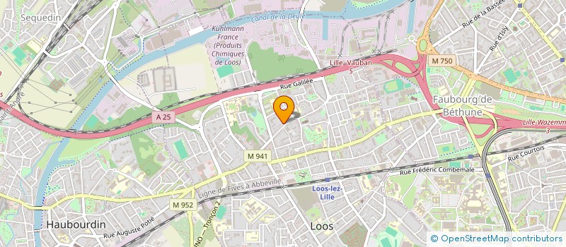 localisation de l'entreprise LES PARKINGS DU FAUBOURG  LOOS