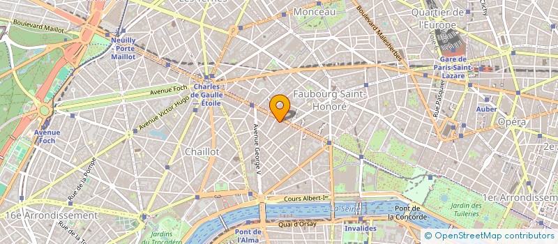 localisation de l'entreprise LES PARKINGS MOUTIERS à PARIS
