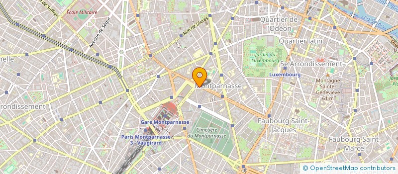 localisation de l'entreprise LES PARNASSIENS  PARIS