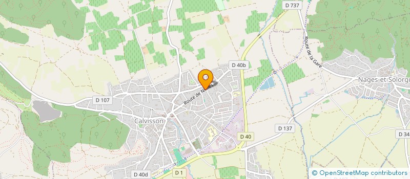 localisation de l'entreprise LES PARPAILLOTES  CALVISSON