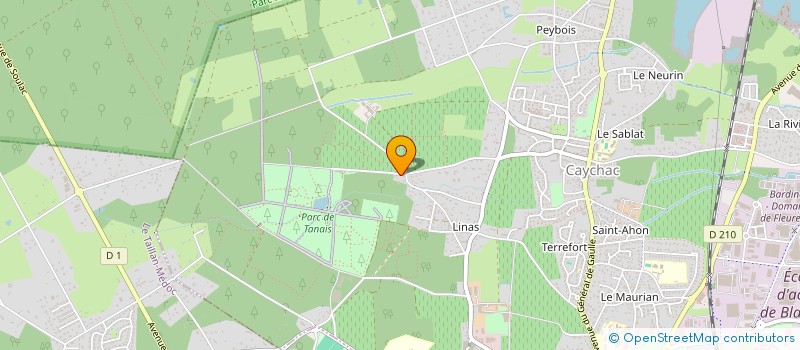 localisation de l'entreprise LES PARQUETEURS BORDELAIS à BLANQUEFORT