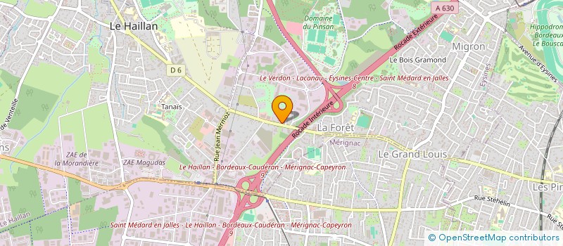 localisation de l'entreprise LES PARQUETEURS DES 2 RIVES  EYSINES