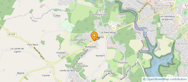 localisation de l'entreprise LES PARQUETS DU GOLFE  ARRADON