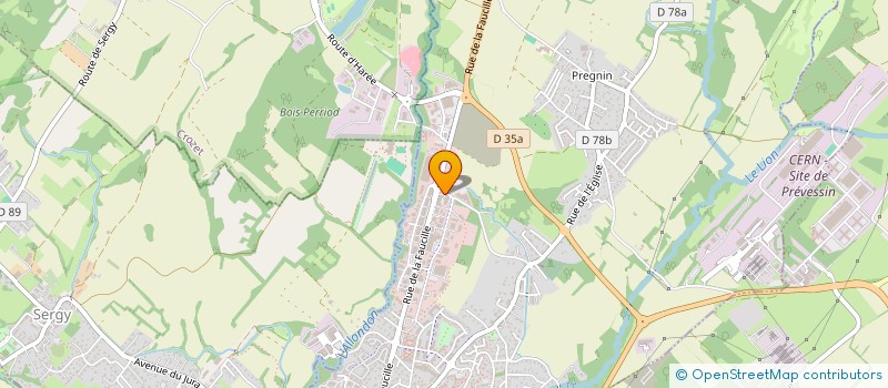 localisation de l'entreprise LES PARQUETS GESSIENS à SAINT-GENIS-POUILLY