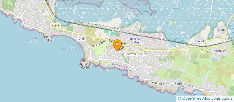 localisation de l'entreprise LES PARRAINES  BATZ-SUR-MER