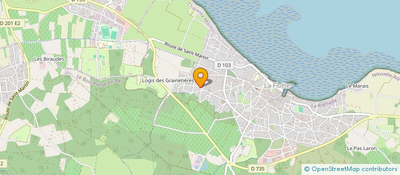 localisation de l'entreprise LES PARRAINS DE LA GLISSE  LA FLOTTE