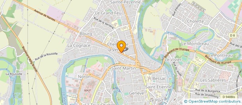 localisation de l'entreprise LES PARTAGEOUX  NIORT