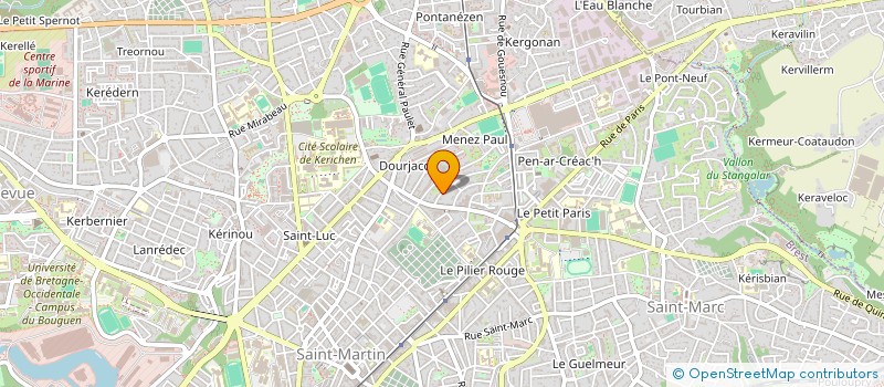 localisation de l'entreprise LES PARTAGEURS à BREST