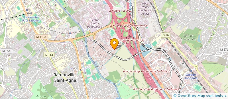 localisation de l'entreprise LES PARTENAIRES DES FELINES 31  RAMONVILLE-SAINT-AGNE