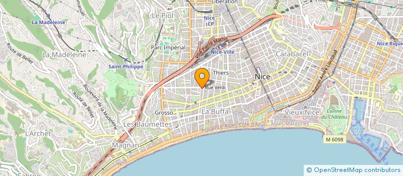 localisation de l'entreprise LES PARTENAIRES EXPERTS COMPTABLES à NICE