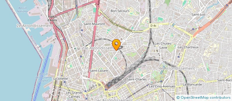 localisation de l'entreprise LES PARTICULES à MARSEILLE