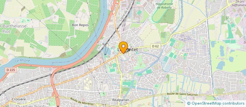 localisation de l'entreprise LES PARTICULES  LE PONTET