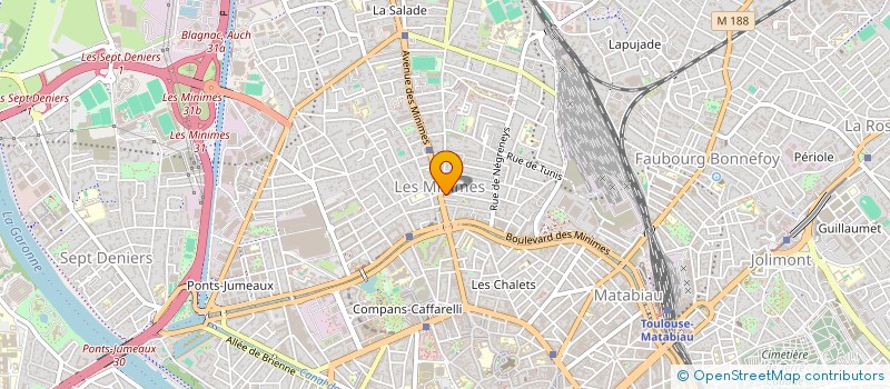 localisation de l'entreprise LES PARTICULES ELEMENTAIRES à TOULOUSE
