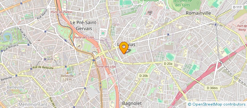 localisation de l'entreprise LES PARTISANS, RP & INFLUENCE à LES LILAS