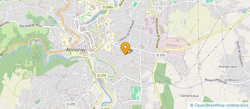 localisation de l'entreprise LES PARTS DU SOLEIL  ANNONAY