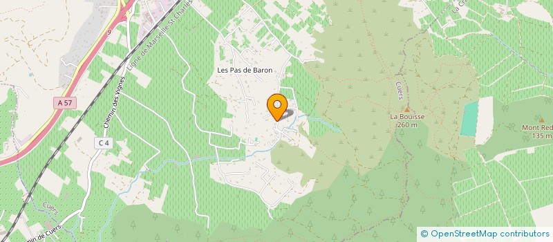localisation de l'entreprise LES PAS DE BARON  CUERS