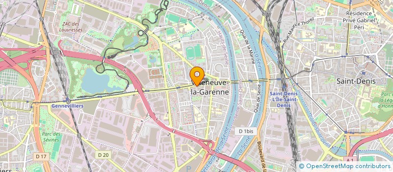 localisation de l'entreprise LES PAS DE L'ESPOIR à VILLENEUVE-LA-GARENNE