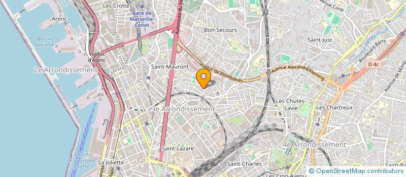 localisation de l'entreprise LES PAS PERDUS à MARSEILLE