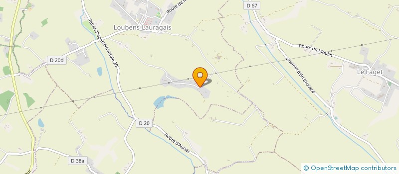 localisation de l'entreprise LES PAS SAGES A L'ACTE  LOUBENS-LAURAGAIS