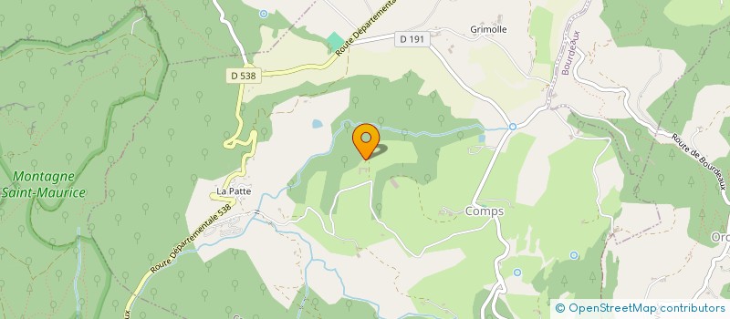 localisation de l'entreprise LES PAS-SAGES SINGULIERS : CELEBRER LA VIE  COMPS