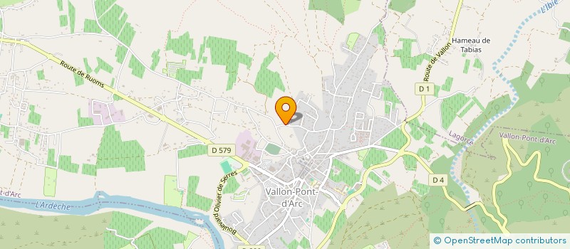 localisation de l'entreprise LES PASCAUX à VALLON-PONT-D'ARC